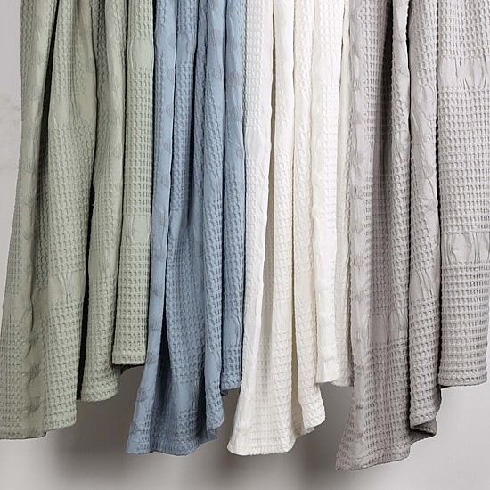 SUPERIOR® Mai Waffle Weave Honeycomb Textured Cotton  Multi-Use Throw
