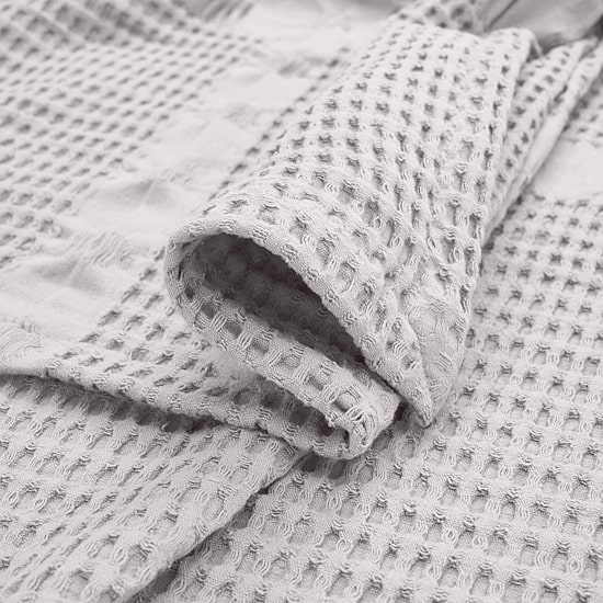 SUPERIOR® Mai Waffle Weave Honeycomb Textured Cotton  Multi-Use Throw
