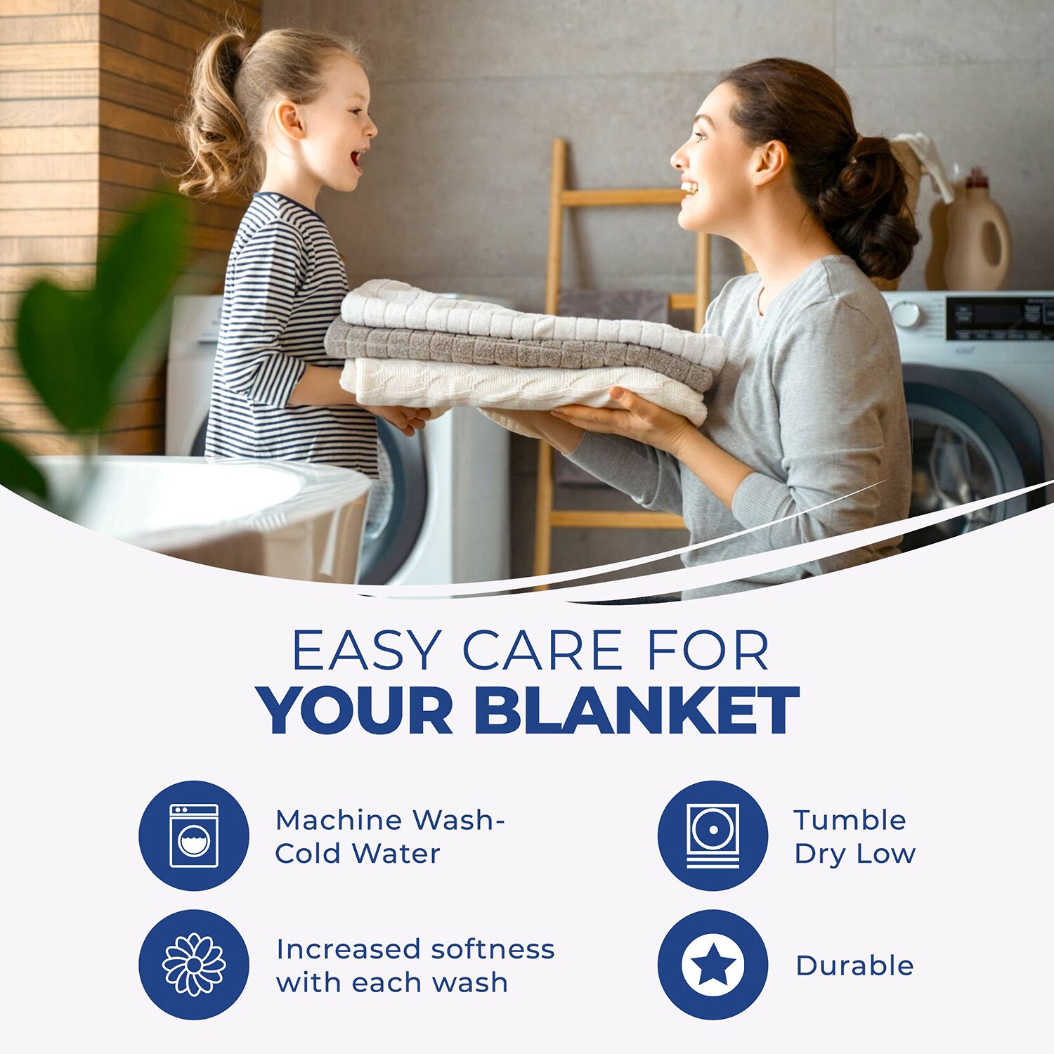SUPERIOR® Basketweave Breathable Cotton Multi-Use Throw