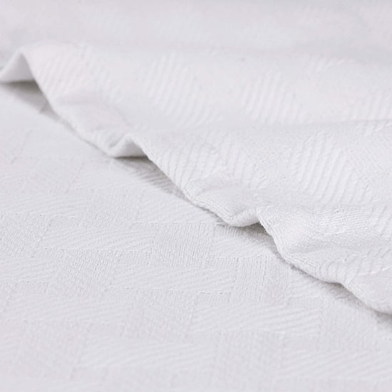 SUPERIOR® Basketweave Breathable Cotton Multi-Use Throw