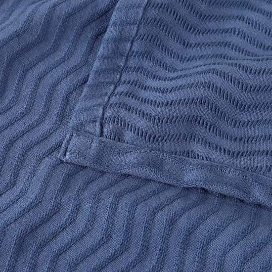 SUPERIOR® Jena Jacquard Weave Textured Chevron Cotton Multi-Use Throw
