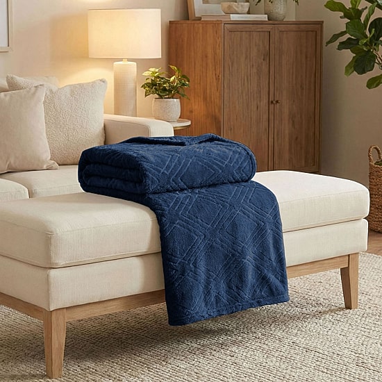 SUPERIOR® Alaska Diamond Quilted Polyester Fleece Multi-Use Throw