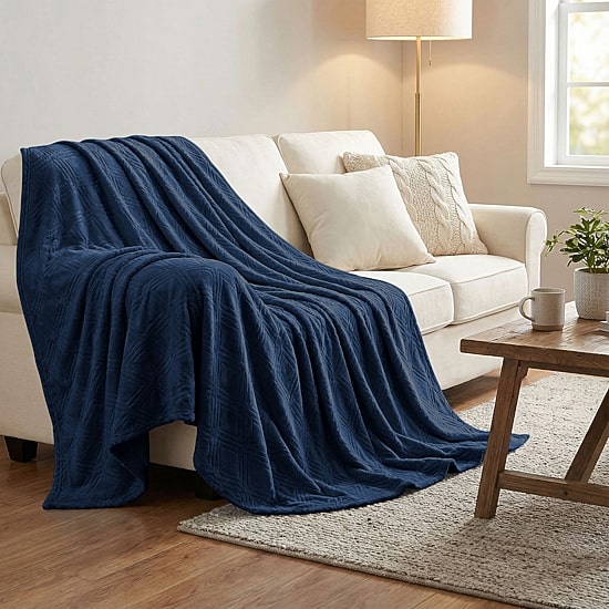 SUPERIOR® Alaska Diamond Quilted Polyester Fleece Multi-Use Throw