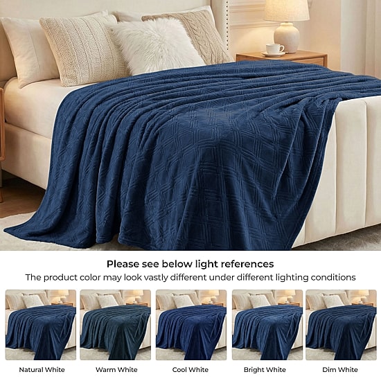 SUPERIOR® Alaska Diamond Quilted Polyester Fleece Multi-Use Throw