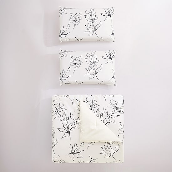 Dee Ocleppo Inked Floral Sateen 3-pc. Reversible Comforter Set