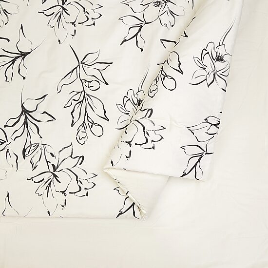 Dee Ocleppo Inked Floral Sateen 3-pc. Reversible Comforter Set