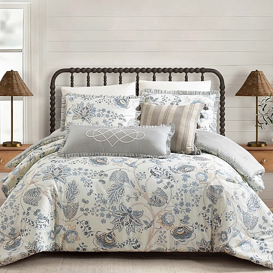 spartina 449 Jonas Hundred Sateen 3-pc. REVERSIBLE Comforter Set