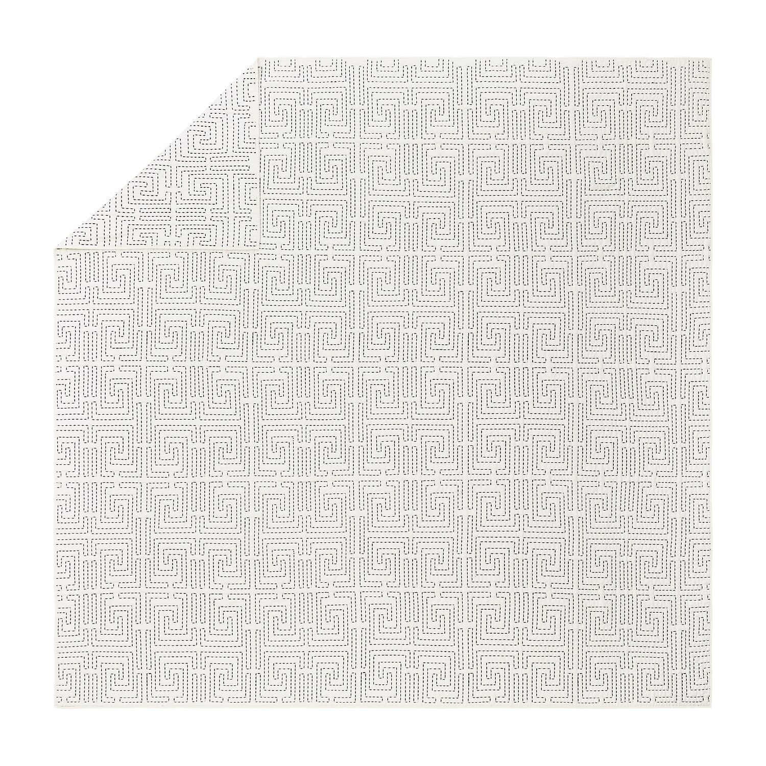 Dee Ocleppo Greek Key Cotton 3-pc. Quilt Set