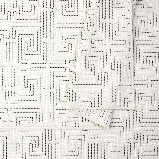 Dee Ocleppo Greek Key Cotton 3-pc. Quilt Set