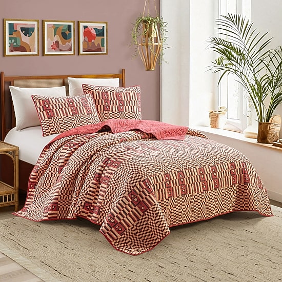 JUNGALOW by Justina Blakeney Verona Cotton 3-pc. Reversible Quilt Set