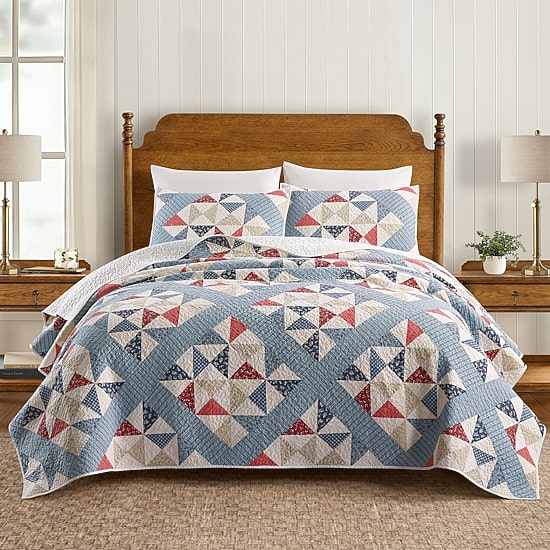 Modern Heirloom Americana Heartland Pieced Quilt Set
