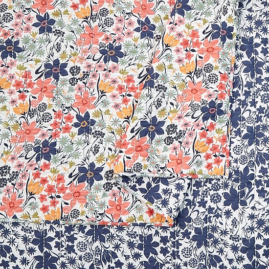 spartina 449 Marsh Hens Cotton 3-pc. REVERSIBLE Quilt Set