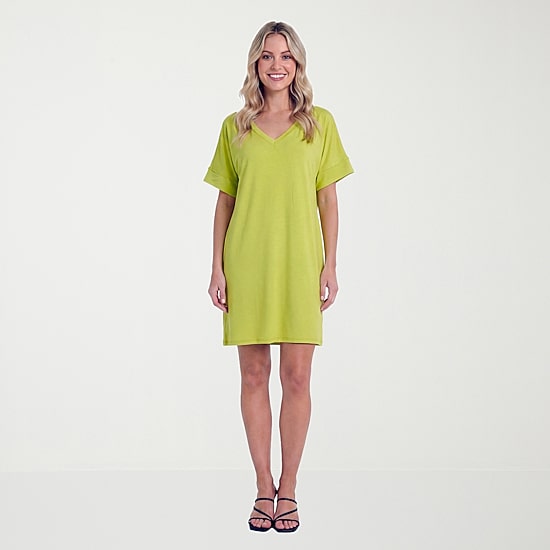 24seven Comfort Apparel Womens Short Sleeve T-Shirt Dress
