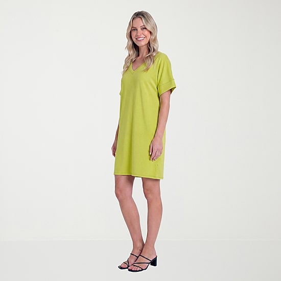 24seven Comfort Apparel Womens Short Sleeve T-Shirt Dress