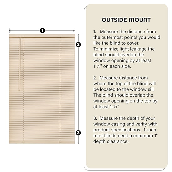 GII Cordless Morning Star Vinyl Mini Blinds