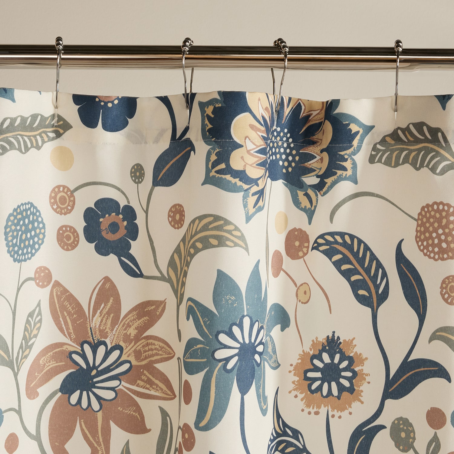 Casual Comfort Polyester Printed Shower Curtain