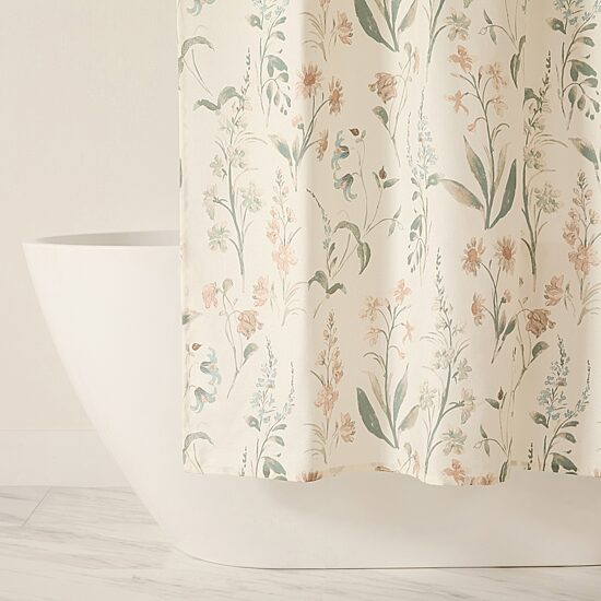 Casual Comfort Polyester Printed Shower Curtain
