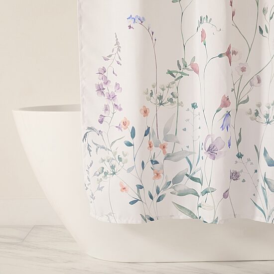 Casual Comfort Polyester Printed Shower Curtain
