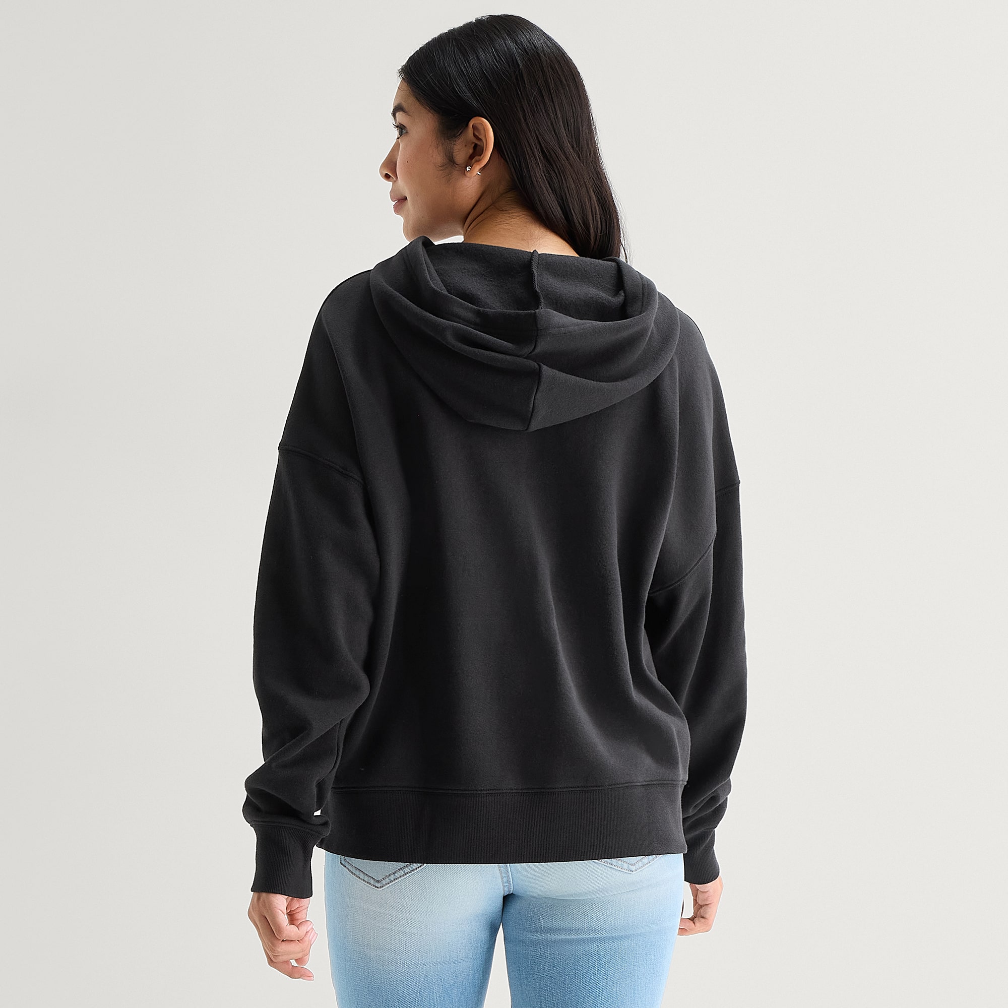Grayson Threads, The Label Womens Juniors Long Sleeve Kuromi Fleece Hoodie