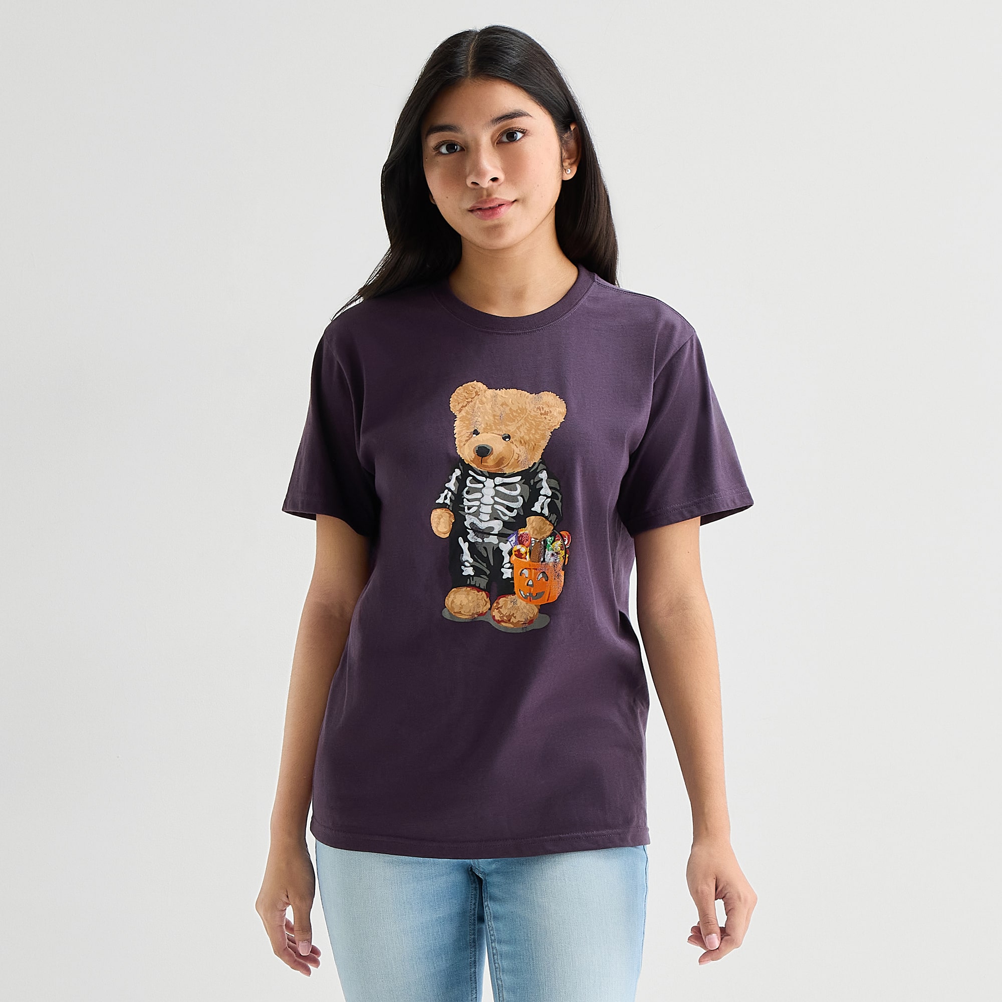 Grayson Threads, The Label Womens Juniors Crew Neck Short Sleeve Relaxed Fit Graphic T-Shirt