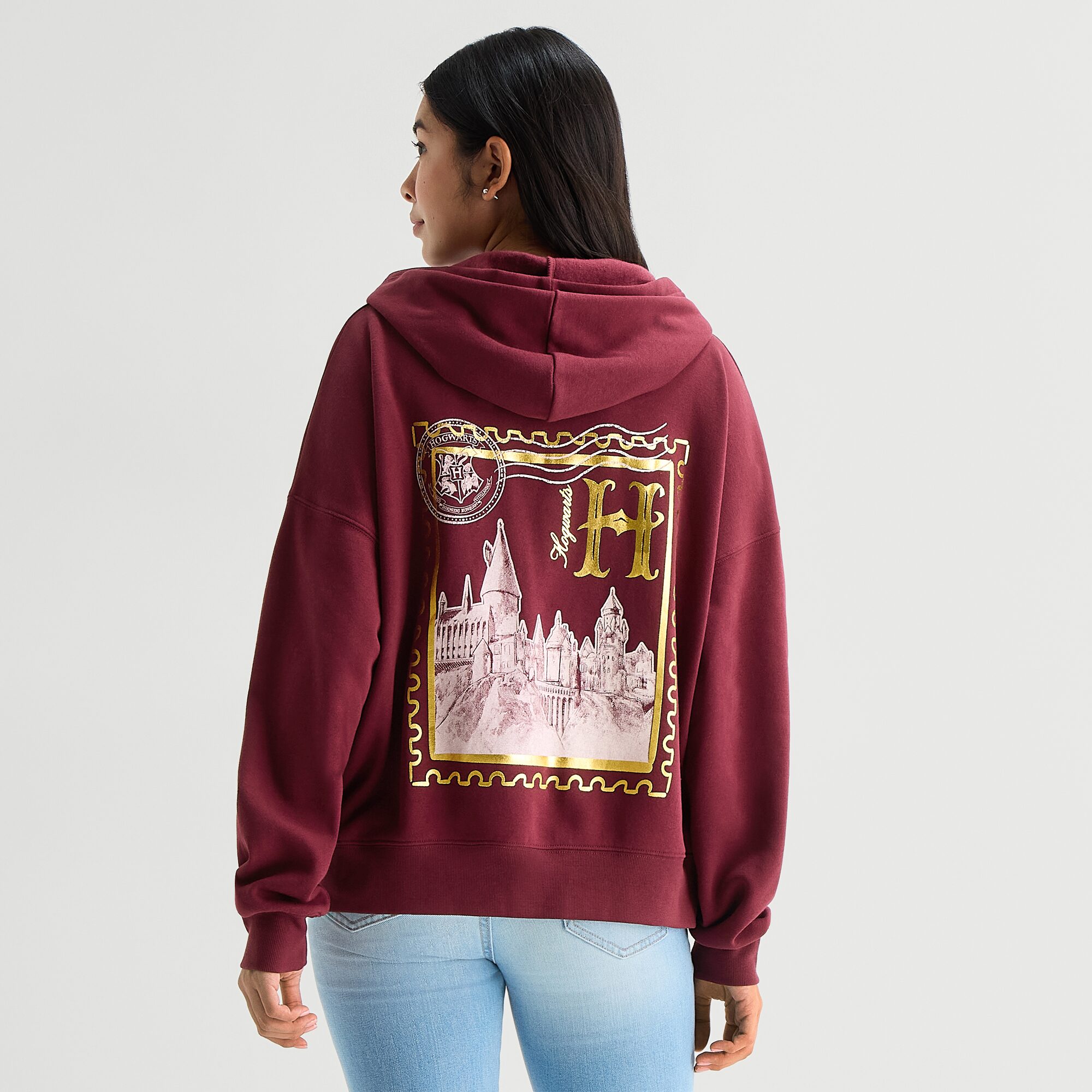 Grayson Threads, The Label Womens Juniors Long Sleeve Harry Potter Fleece Hoodie