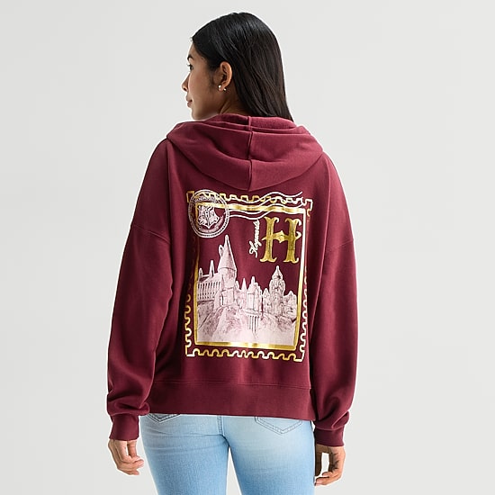 Grayson Threads, The Label Womens Juniors Long Sleeve Harry Potter Fleece Hoodie