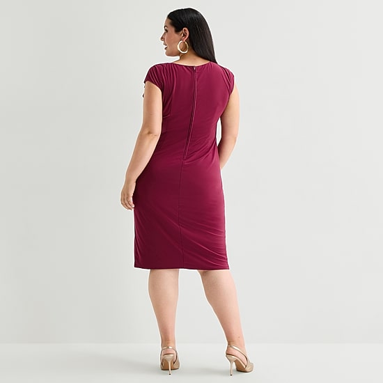 sequin cocktail dresses under 100 Primavera Couture 4462 - Short Net (100% Polyester), Satin Lining Sheath Dress Finish:Sash 5 cocktail soirees Bridal Gown with Veil Best Dressed Celebrities May
