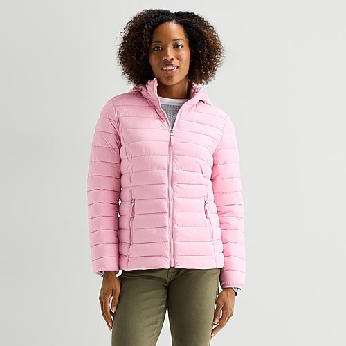 St. John's Bay Womens Jacket In Pink