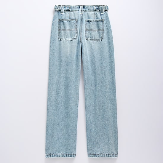 Vanilla Star Big Kid Girls Distressed Wide Leg Jean