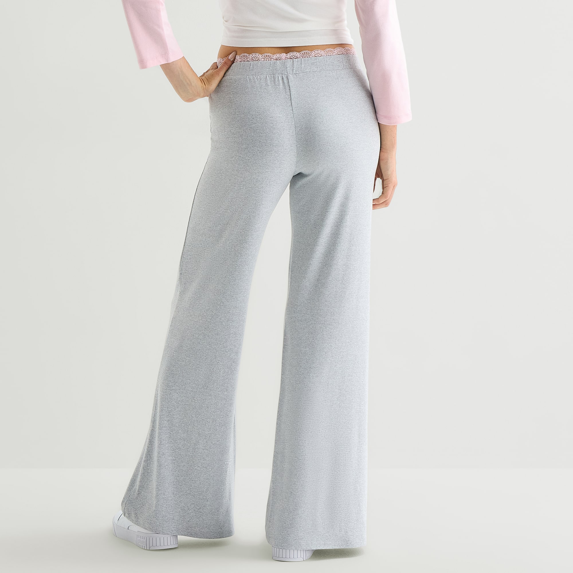 Forever 21 Womens Juniors Straight Mid Rise Pull-On Pant
