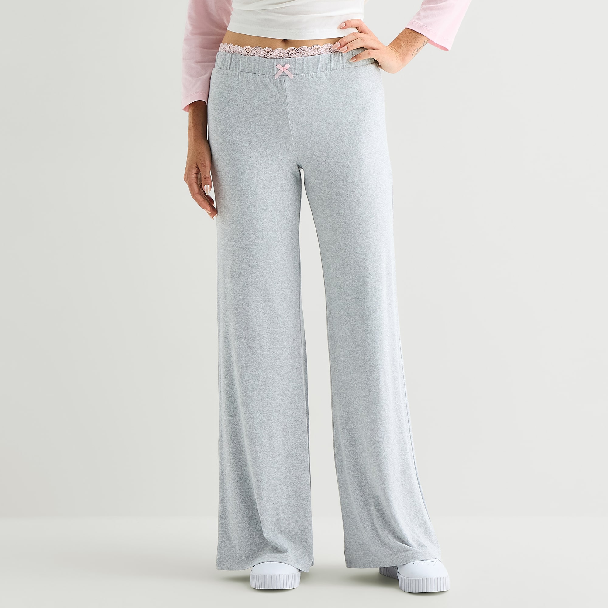 Forever 21 Womens Juniors Straight Mid Rise Pull-On Pant