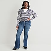 Arizona Womens Juniors Plus Low Rise Bootcut Jean