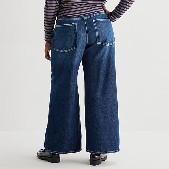 Arizona Womens Juniors Plus Low Rise Baggy Fit Jean