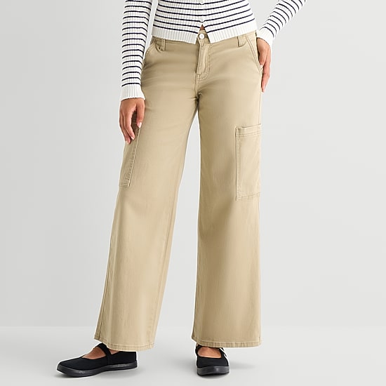 Arizona Womens Juniors Low Rise Cargo Pant