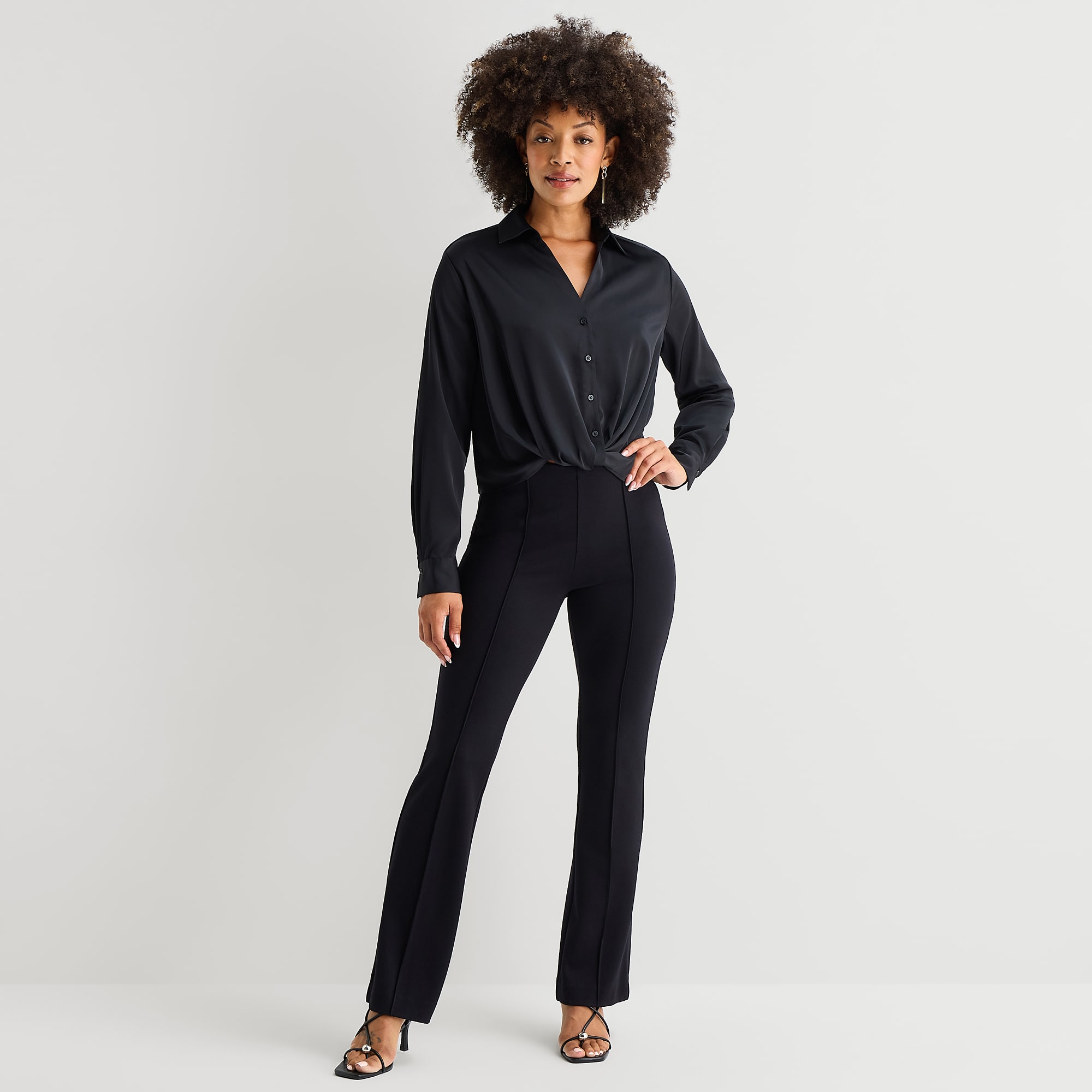 Bold Elements Womens Slim Pull-On Pant