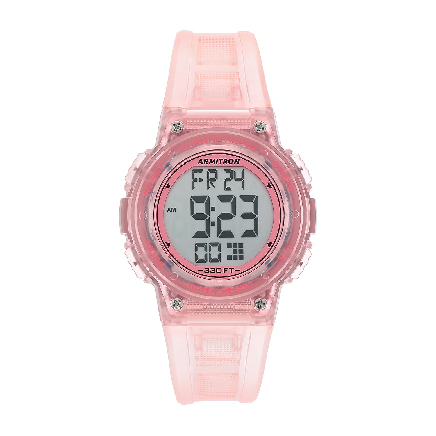 Armitron Pro Sport Womens Chronograph Digital Pink Strap Watch 45/7086tpk