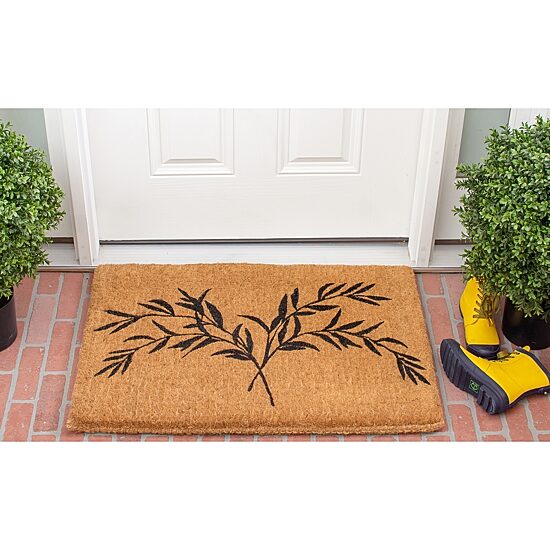 Calloway Mills Tropical Palm Outdoor Rectangular Doormat