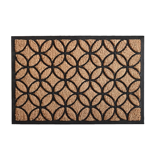 Calloway Mills Circles Outdoor Rectangular Doormat