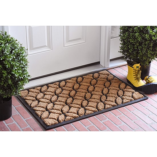 Calloway Mills Circles Outdoor Rectangular Doormat