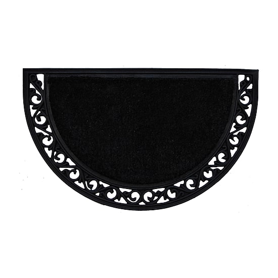 Calloway Mills Black Arch Outdoor Rectangular Doormat