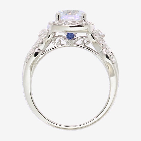 DiamonArt® Womens 2 CT. T.W. White Cubic Zirconia Sterling Silver Bridal Set
