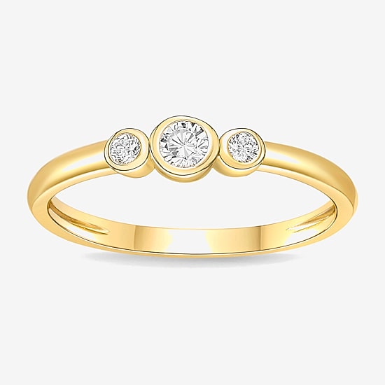 Diamonart Womens Cubic Zirconia Sterling Silver Stackable Ring