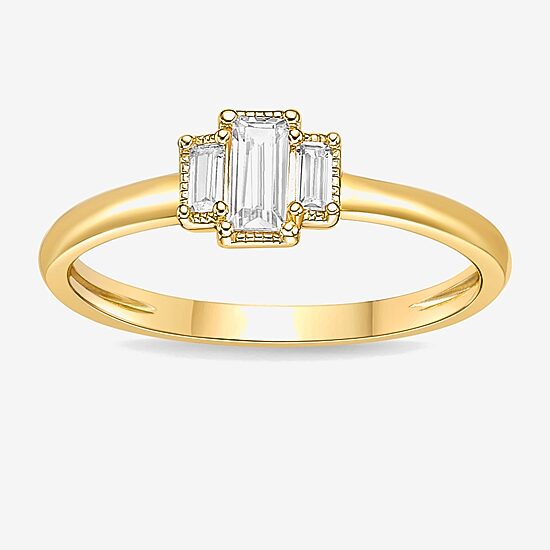Diamonart Womens Cubic Zirconia Sterling Silver Stackable Ring