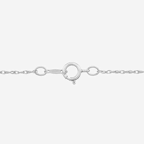 DiamonArt® Womens White Cubic Zirconia Sterling Silver Pendant