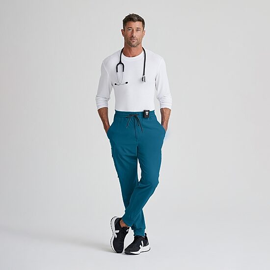 Barco One Bop520 Vortex 6-Pocket Jogger Mens Moisture Wicking Scrub Pant