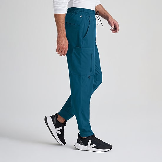 Barco One Bop520 Vortex 6-Pocket Jogger Mens Moisture Wicking Scrub Pant