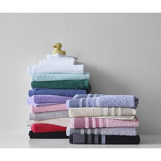 Home Expressions Solid & Stripe Bath Towel