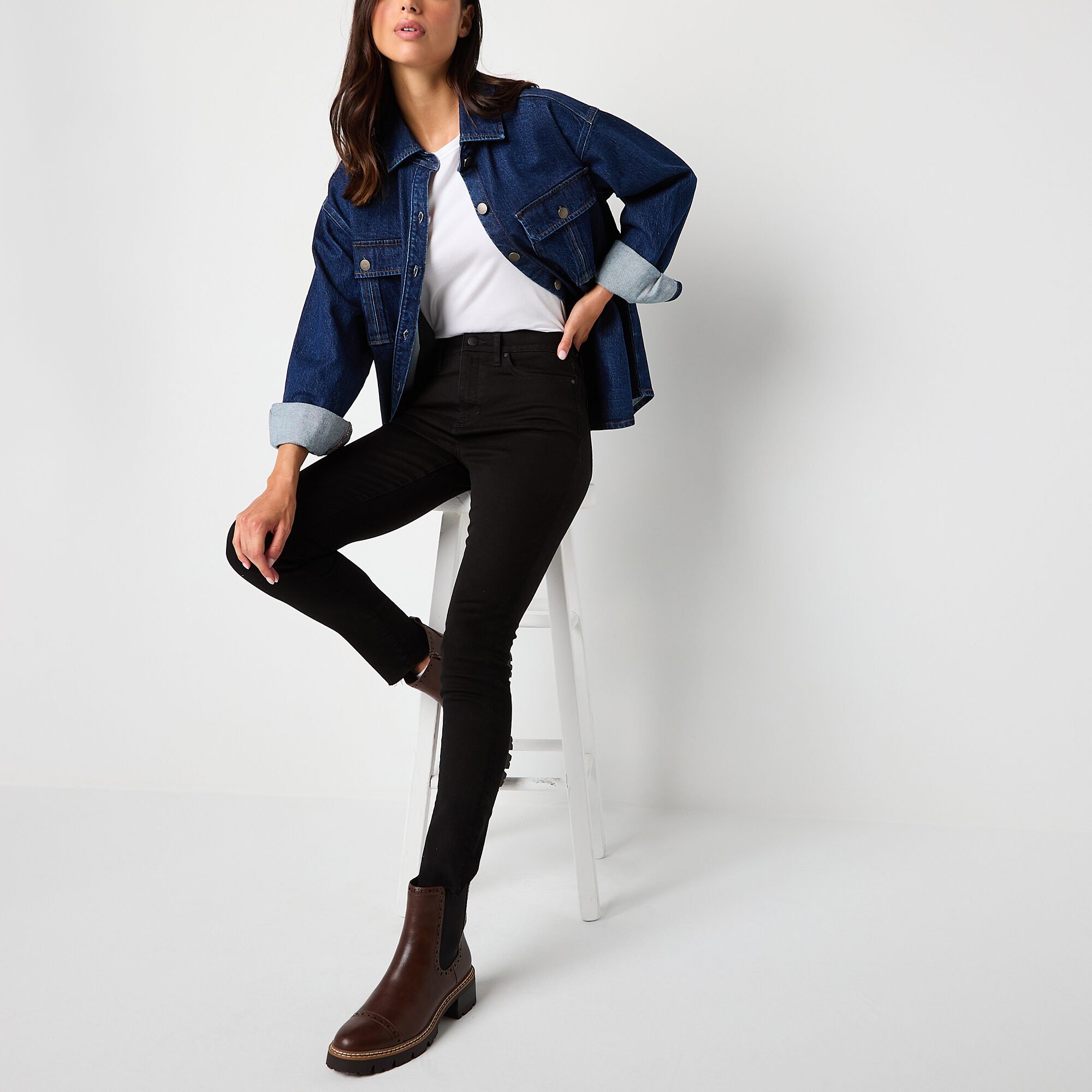 A.N.A Womens High Rise Skinny Fit Jean