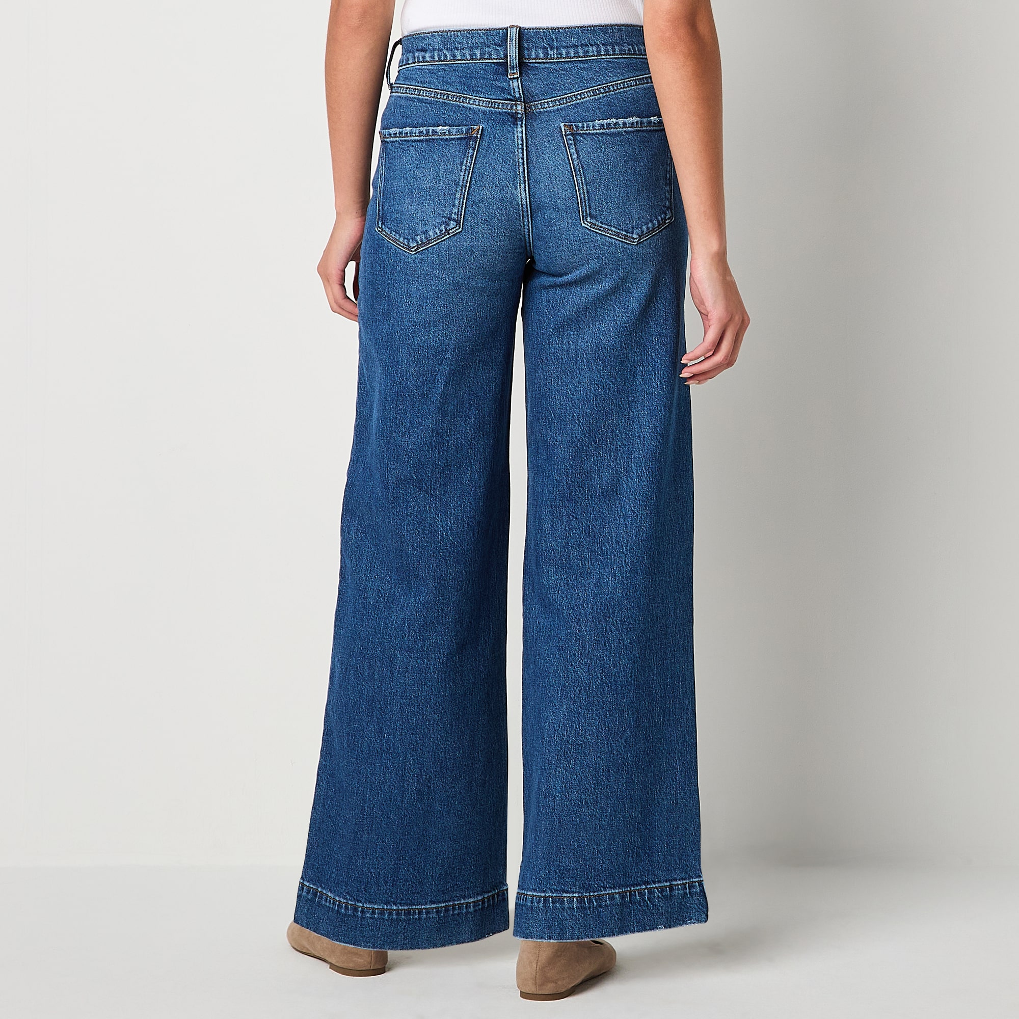 a.n.a Womens Tall High Rise Wide Leg Jean