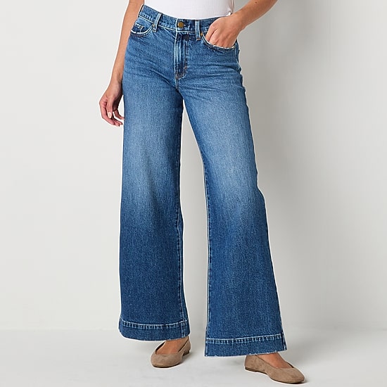 A.N.A Womens Tall High Rise Wide Leg Jean
